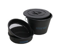 ВЕДРО С КРЫШКОЙ ДЛЯ ПРИКОРМКИ+ТАЗ+СИТО FLAGMAN ARMADALE BUCKET SET WITH PLASTIC RIDDLE 25 l