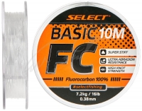 ФЛЮОРОКАРБОНОВАЯ ЛЕСКА SELECT BASIC FC 10 m (0.68 mm) ТЕСТ: 15.8 KG
