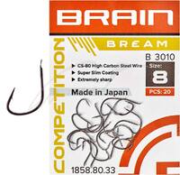 КРЮЧКИ BRAIN BREAM B3010 №8 (20 ШТ)
